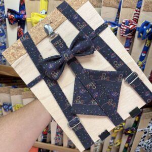 1. Corbata bebé con estampado de dibujos coloridos para niños y niñas.