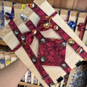 Lazo de bandana con personajes de Harry Potter, ideal para accesorios de moda infantil y complementos personalizables.