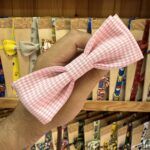 Diadema rosa de cuadros, accesorio para cabello, complementos de moda infantil.