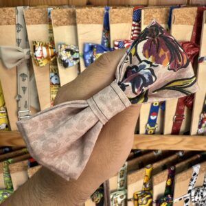 1. Accesorio de tela con lazo, diseño floral, para moda y complementos.