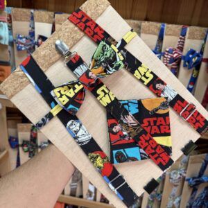 Cinturón ajustable con estampado de Star Wars, hecho a mano con tela de alta calidad.