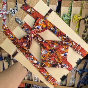 Lazos de tela con personajes de Dragon Ball, accesorios únicos para fans de anime.