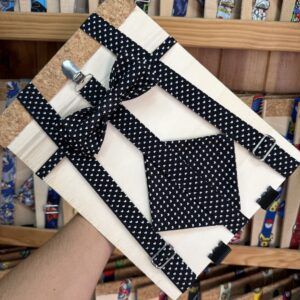 Correa de tela con moño en la tienda Carmenatis, accesorios para perros de diseño único y personalizado.