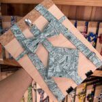 1. Correa de bandana con diseño de mapas y cuerda de algodón para mascotas.