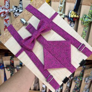 Color rosa con lazos para hacer peto o vestido infantil, ideal para accesorios de moda y disfraces.