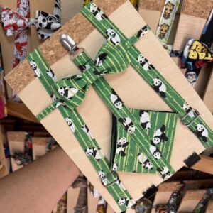 Cinta de panda con estampado divertido, ajustable y resistente para mascotas y niños.
