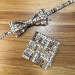 Cinta de tela con patrón de reglas y medidas, ideal para costura y manualidades creativas.