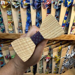 Picaporte de madera con diseño de moño, accesorios para puertas temáticos niños y adolescenters.