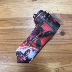 Corbata con diseño de personajes de cómic y colores vibrantes para hombres y mujeres.