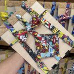 Cinturón y correa de tela estampada de cómic, accesorios personalizados de Carmenatis.