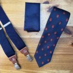 Corbata y tirantes con estampado de Spiderman, accesorios originales para hombres y niños.