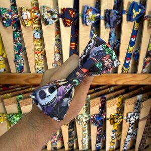 1. Diadema de tela personalizada con personajes de cómic y videojuegos para mascotas.
