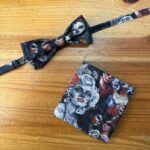 1. Diadema y mascarilla de Halloween con ilustraciones de día de muertos y calaveras.