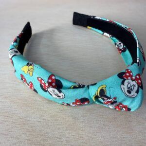 Cinta para el pelo con estilo Mickey y Minnie Mouse, diseño divertido y original.