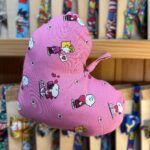 Dúo cinturón infantil con estampado de Snoopy y Woodstock en rosa, ideal para niños, moda infantil y accesorios divertidos.