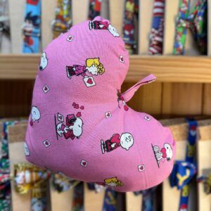 Dúo cinturón infantil con estampado de Snoopy y Woodstock en rosa, ideal para niños, moda infantil y accesorios divertidos.