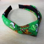 Diadema con estampado navideño, estilo festivo, accesorios de temporada, diseño divertido Navidad, ideal para celebraciones festivas.